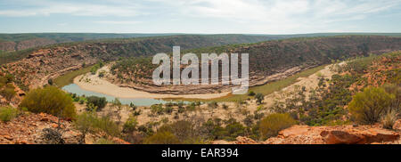 Murchison River de la Nature's Window, Kalbarri NP, WA, Australie Banque D'Images