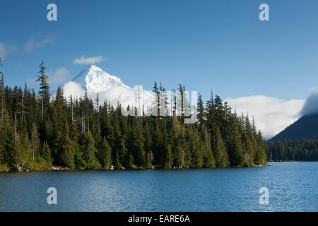 Lac Perdu avec mount hood, Hood River, Oregon, united states Banque D'Images