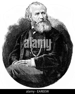 Charles François Gounod, 1818-1893, compositeur français, Historische Mischtechnik, Portrait von Charles François Gounod, 1818 - 1893, e Banque D'Images