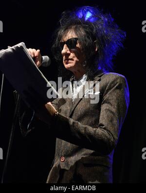 L'original "punk britannique poète' John Cooper Clarke effectue au vicaire Street... Avec : John Cooper Clarke Où : Test, l'Irlande Quand : 18 mai 2014 Banque D'Images