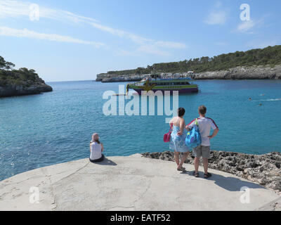 Espagne Majorque Cala Mondrago Banque D'Images