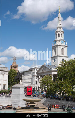 L'île de SAINT MARTIN DANS L'ÉGLISE DE CHAMP à Trafalgar Square London Banque D'Images