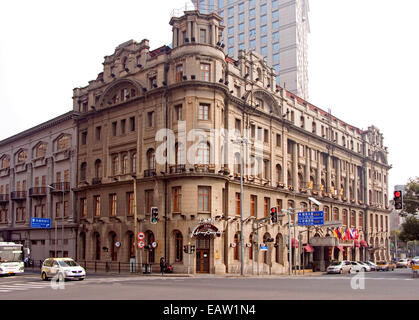 Astor House Hotel historique à Shanghai près de Bund construit en 1846. Banque D'Images