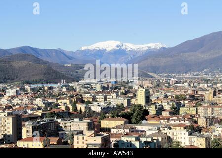 Aereal view de Brescia ville du château Banque D'Images