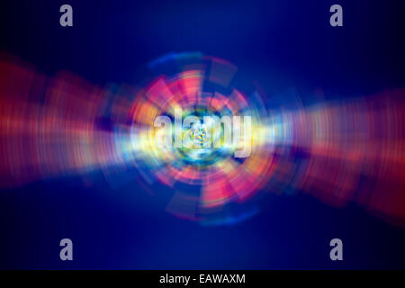 Abstract digital lumières fond coloré, belle étincelle sur fond bleu foncé, modern art créatif, premier de l'an Banque D'Images