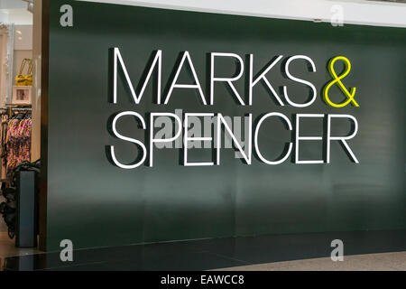 Marks & Spencer la boutique sign sur Orchard Road Singapore Banque D'Images