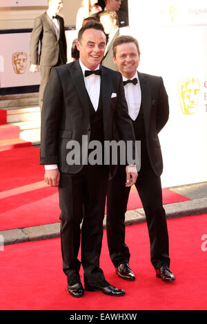 L'Arqiva British Academy Television Awards (BAFTA) 2014 - Arrivées avec : Ant et Dec,Anthony McPartlin,Declan Donnelly Où : London, Royaume-Uni Quand : 18 mai 2014 Banque D'Images