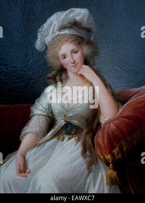 Portrait de la Duchesse d'Orléans Louise Elisabeth Vigee Le Brun (1755-1842) France Banque D'Images