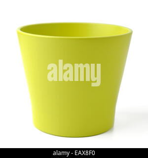 Pot vert isolated on white Banque D'Images