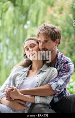 Jeune couple, portrait Banque D'Images