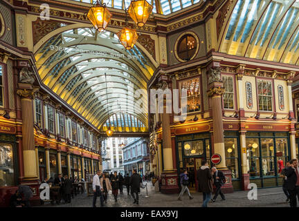 Leadenhall Market dans la ville de Londres Banque D'Images