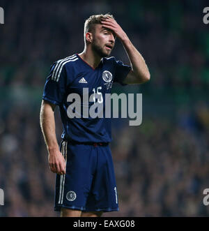 Glasgow, Royaume-Uni. 18 Nov, 2014. James Morrison de l'Écosse en action.- International Friendly - l'Ecosse contre l'Angleterre- Celtic Park - Glasgow - Ecosse - 18 novembre 2014 - Photo David Klein/Sportimage. © csm/Alamy Live News Banque D'Images