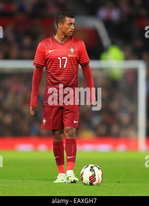 18 novembre 2014 - Manchester, Royaume-Uni - Nani du Portugal - Argentine vs Portugal - International Friendly - Old Trafford - Manchester - 18/11/2014 Philippe Pic Oldham/Sportimage Banque D'Images