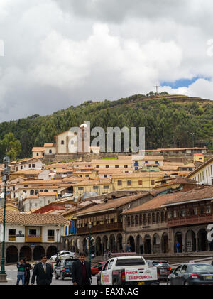 Des scènes de autour de la plaza de Armas de Cusco, Pérou. Banque D'Images