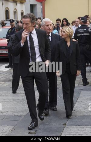 Madrid, Espagne. 21 Nov, 2014. Alfonso Diez, le veuf de la duchesse d'Alba assister au service funèbre pour l'Espagne, la duchesse d'Alba à la Cathédrale de Séville le 21 novembre 2014 à Séville, Espagne.Maria del Rosario Cayetana Fitz-James-Stuart, de la duchesse d'Alba, 88 ans, avec plus de titres que tout autre aristocrate dans le monde a trouvé la mort à Séville après une courte maladie. Crédit : Jack Abuin/ZUMA/Alamy Fil Live News Banque D'Images