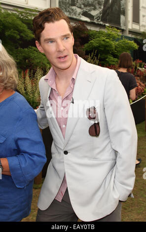 RHS Chelsea Flower Show VIP et appuyez sur Jour dans l'enceinte de l'Hôpital Royal de Chelsea, Londres comprend : Benedict Cumberbatch Où : London, Royaume-Uni Quand : 19 mai 2014 Banque D'Images