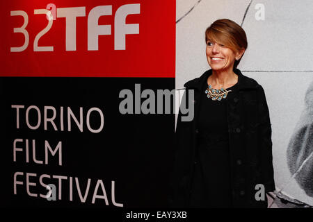 Turin, Italie. 21 Nov, 2014. Patrizia Sandretto Re Rebaudengo sur le tapis rouge à l'ouverture de la 32e Festival du Film de Turin. Crédit : Elena Aquila/Pacific Press/Alamy Live News Banque D'Images