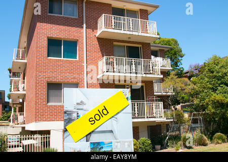 Appartement dans immeuble Merrylands dans l'ouest de Sydney, Australie Banque D'Images