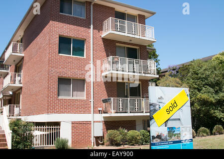 Appartement dans immeuble Merrylands dans l'ouest de Sydney, Australie Banque D'Images