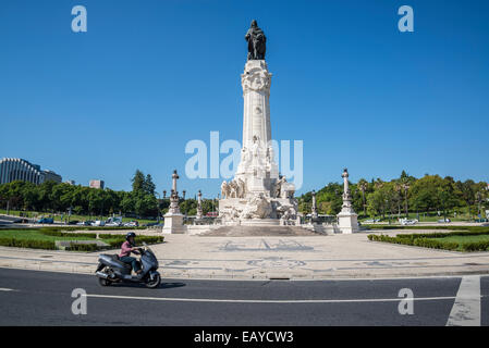 Marquis de Pombal, et Monument, Lisbonne, Portugal Banque D'Images