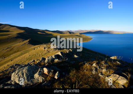 Lac Terkhiin Tsagaan, Mongolie Banque D'Images