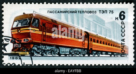 Urss - VERS 1982 : timbre imprimé dans l'URSS, montrant "Locomotive Locomotive Classe', vers 1982 Banque D'Images