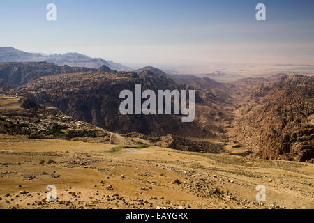 Wadi Dana, réserve naturelle de Dana, en Jordanie, Moyen-Orient Banque D'Images