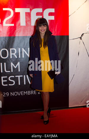 Torino, Italie. 21 novembre 2014. L'actrice italienne Alessandra Mastronardi arrive à la soirée d'ouverture du 32e Festival du Film de Turin. Banque D'Images