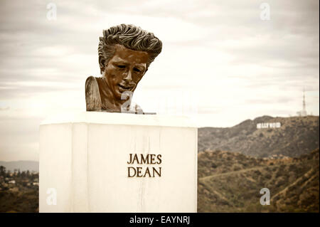 James Dean memorial à Griffith Park Banque D'Images