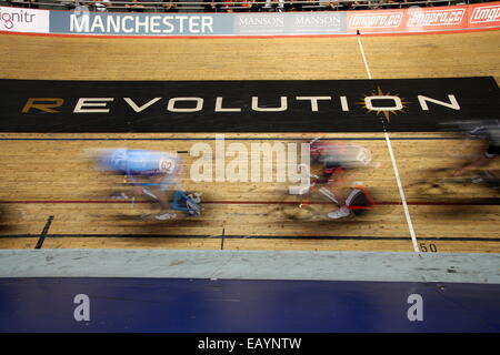 Manchester, UK. 22 Nov, 2014. Cyclisme sur piste série révolution ronde 2. - Crédit : Grant Burton/Alamy Live News Banque D'Images