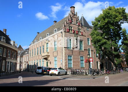 Paushuize papale (Accueil) au canal de Kromme Nieuwegracht à Utrecht, au début du 16e siècle construit pour le seul le pape Adrien IV Néerlandais Banque D'Images