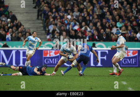 Paris, France. 23 novembre, 2014. Stade de France à Paris. Série d'automne International rugby série. La France contre l'Argentine. Agustin Creevy Argentine : Action Crédit Plus Sport Images/Alamy Live News Banque D'Images