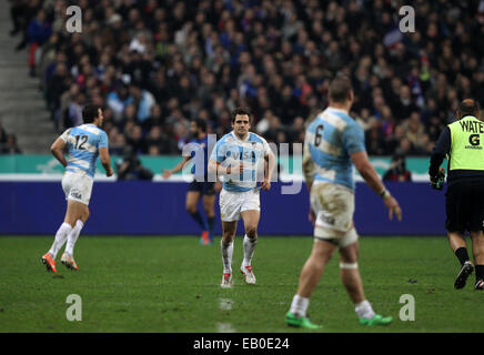 Paris, France. 23 novembre, 2014. Stade de France à Paris. Série d'automne International rugby série. La France contre l'Argentine. Nicolas Sanchez (Arg) : Action de Crédit Plus Sport Images/Alamy Live News Banque D'Images