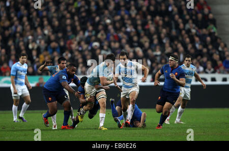 Paris, France. 23 novembre, 2014. Stade de France à Paris. Série d'automne International rugby série. La France contre l'Argentine. Tomas Lezana (Arg) : Action de Crédit Plus Sport Images/Alamy Live News Banque D'Images