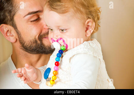 Père avec son bébé Banque D'Images