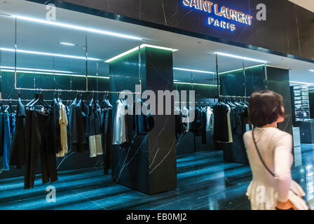 Paris, France, Clothing Display inside French Department Store, Galeries  Lafayettes, Christian Dior, Chanel Stores, mode labels Stock Photo - Alamy