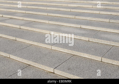 Détail de l'escalier de granit en étapes outddor Banque D'Images