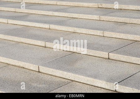 Détail de l'escalier de granit en étapes outddor Banque D'Images