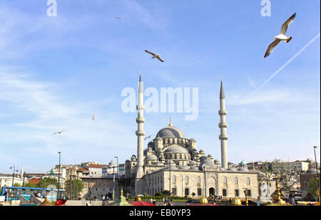 Nouvelle Mosquée (Yeni Cami) à Istanbul, Turquie Banque D'Images