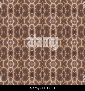 La texture de la fourrure marron girafe modèle de conception de décoration Banque D'Images