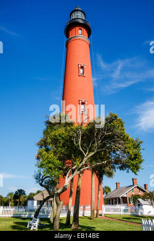 Daytona Beach Florida, Ponce de Leon Inlet Light, phare, musée, FL141025151 Banque D'Images