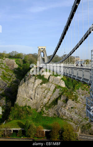 Bristol, Angleterre - 31 octobre 2014 : Le pont suspendu de Clifton sur l'Avon Gorge à Clifton, Bristol Banque D'Images