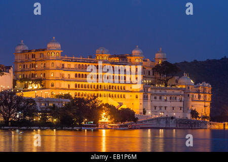 Le complexe City Palace, Udaipur, Rajasthan, Inde Banque D'Images