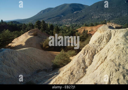 Colorado provençal dans le sud de la France. Banque D'Images