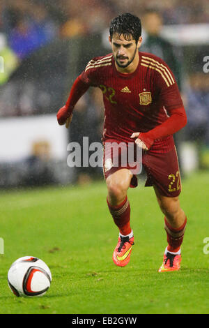 Vigo, Espagne. © D. 18 Nov, 2014. Isco (ESP) Football/Football : match amical entre l'Espagne 0-1 Allemagne au stade Balaidos de Vigo, en Espagne. © D .Nakashima/AFLO/Alamy Live News Banque D'Images