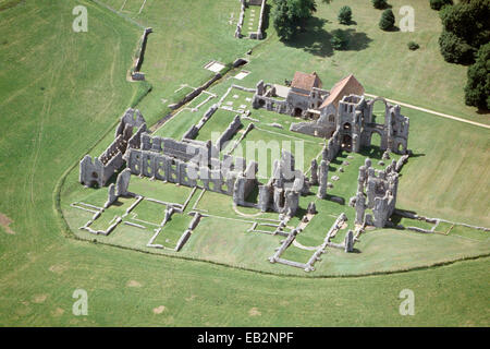 Castle Acre Prieuré, Château d'Acre, Norfolk, UK Banque D'Images