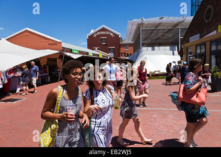 Cape Town, Afrique du Sud. Une destination touristique populaire de l'ancienne usine de biscuits dans la région de Woodstock de Cape Town. L'Afrique du Sud Banque D'Images