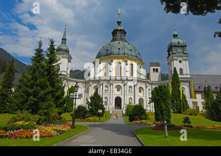 Abbaye Ettal, Ettal, Haute-Bavière, Bavière, Allemagne Banque D'Images