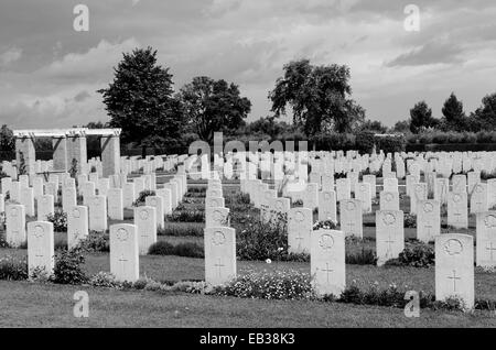 Le cimetière de guerre canadien à Ortona, en Italie Banque D'Images