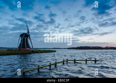 Assistant de moulin, Haren, Groningen, Pays-Bas Banque D'Images